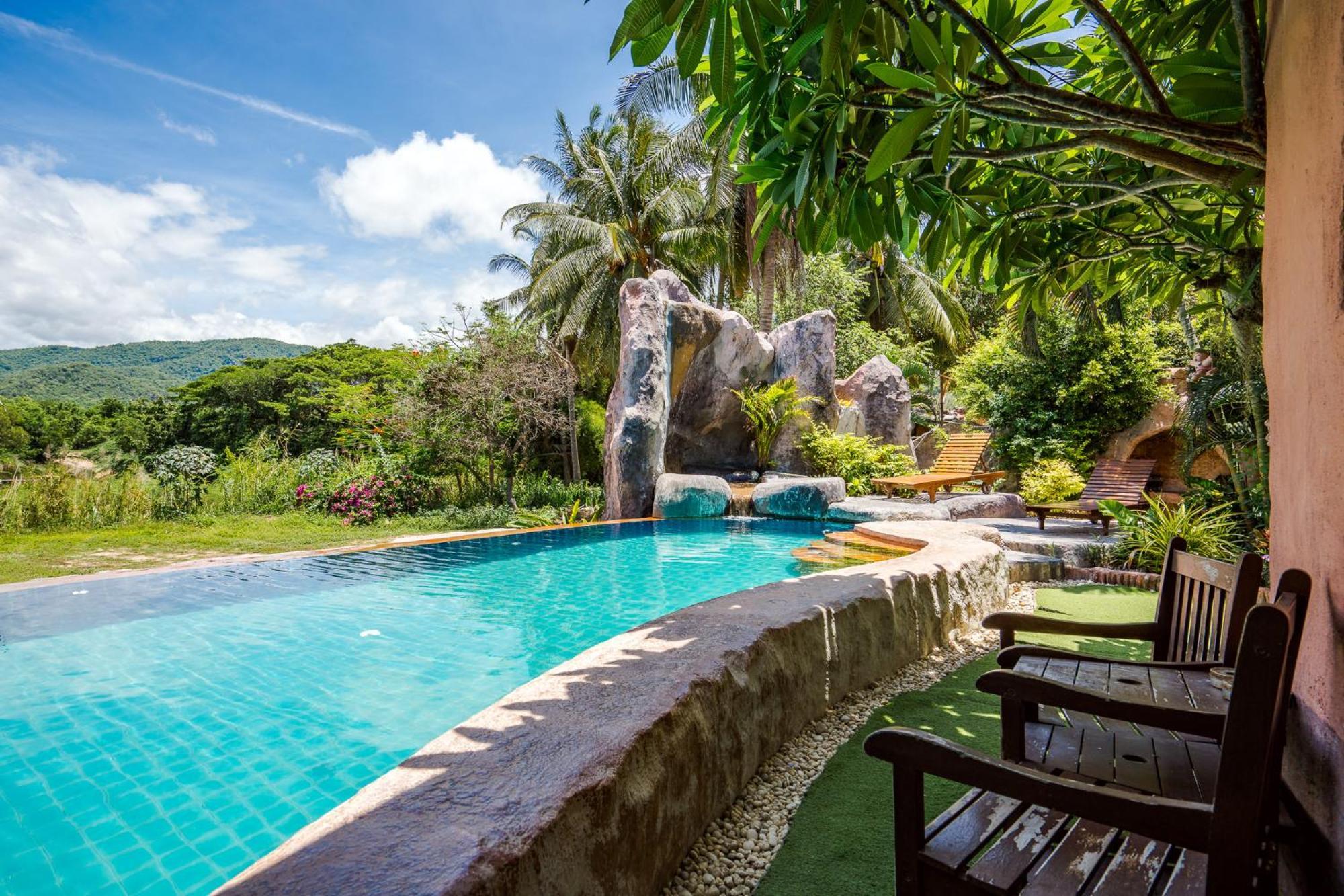 Huahin I-Din Poolvilla วิลล่ากลางธรรมชาติ วิวภูเขา เป็นส่วนตัว Bagian luar foto